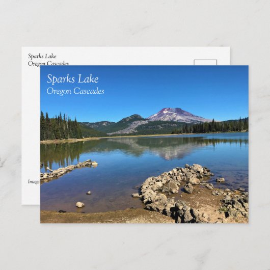 Sparks Lake, Bend, Oregon Briefkaart (Voorkant / Achterkant)