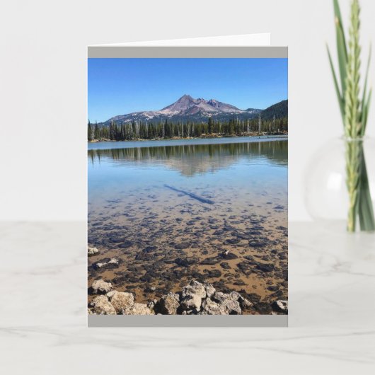 Sparks Lake met Uitzicht van Broken Top, Oregon Kaart (Voorkant)