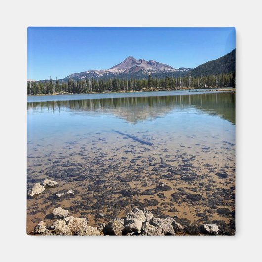 Sparks Lake met Uitzicht van Broken Top, Oregon Magneet (Voorkant)