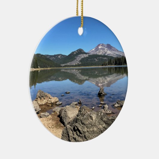 Sparks Lake, OR Keramisch Ornament (Rechts)