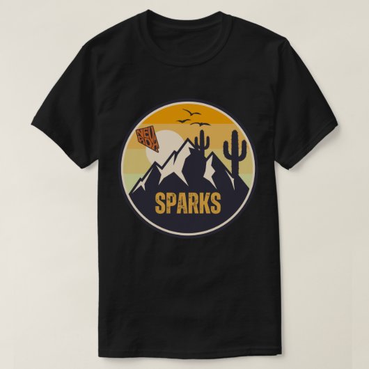 Sparks, Nevada T-shirt (Design voorkant)