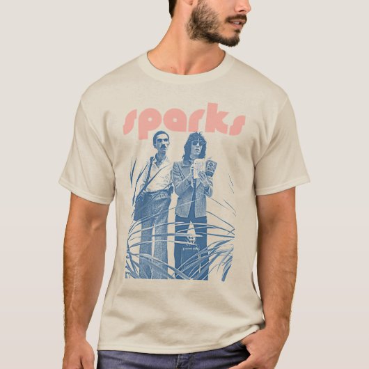 Sparks Retro Alternative Indie Pop Rock Music Duo T-shirt (Voorkant)
