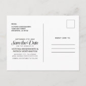 Sparks Zal Vliegen Typografie Huwelijk Save the Da Aankondigingskaart (Achterkant)