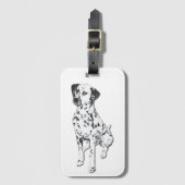 Sparky Dalmatian Dog Bagagelabel (Voorkant (verticaal))