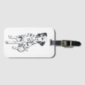 Sparky Dalmatian Dog Bagagelabel (Voorkant (horizontaal))