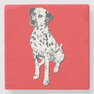 Sparky Dalmatische hond Stenen Onderzetter