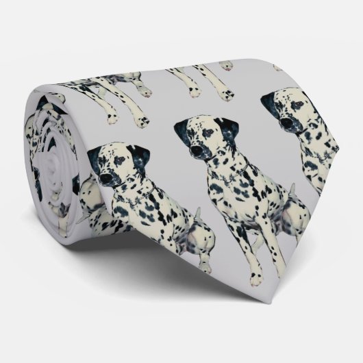 Sparky Dalmatische Hond Stropdas (Opgerold)