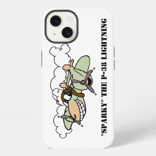 Sparky, de P-38 bliksem iPhone Hoesje (Achterkant)