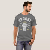 Sparky Electricia Funny Lineman Dad Retro Gifts T-shirt (Voorkant volledig)