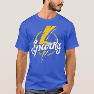 Sparky Electricia Funny Lineman Dad Retro Gifts T-shirt