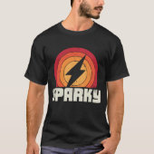 Sparky Electricia Funny Lineman Dad Retro  T-shirt (Voorkant)