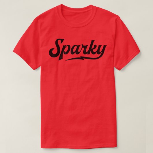 Sparky Electricia Funny Lineman Dad Retro T-shirt (Design voorkant)