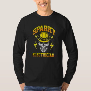 Sparky Electricity Craftsman Lineworke T-shirt
