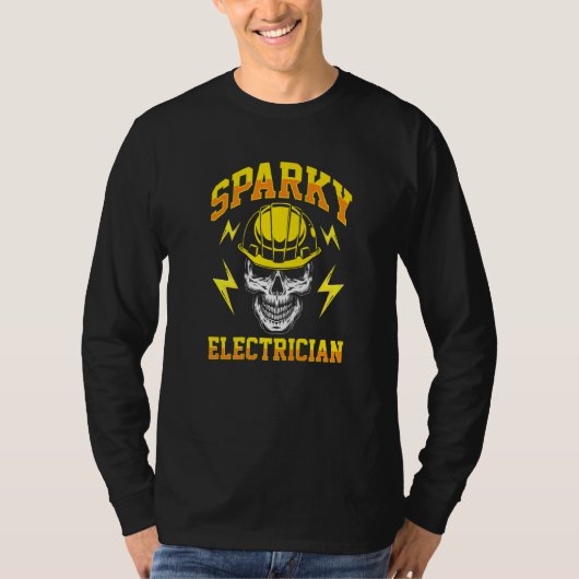 Sparky Electricity Craftsman Lineworke T-shirt (Voorkant)