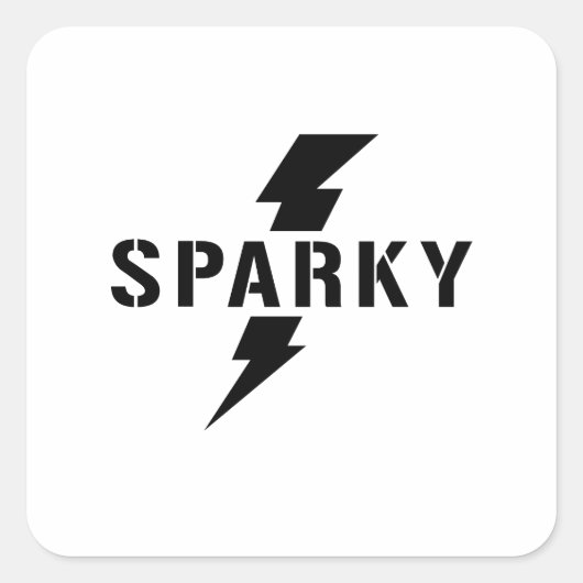Sparky Elektricien Sticker (Voorkant)