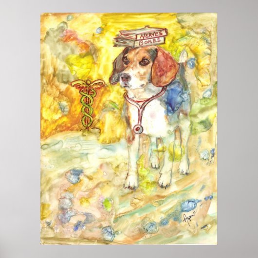 Sparky gaat naar het poster van de medische school (Voorkant)