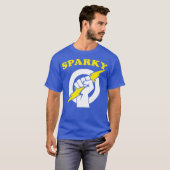 Sparky, grappige elektricien t-shirt (Voorkant volledig)