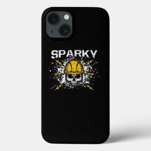 Sparky Grounded Voltage Electricia Lineman Skull Case-Mate iPhone Case
