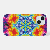 Sparky Kaleidoscoop iPhone 15 Case (Achterkant horizontaal)