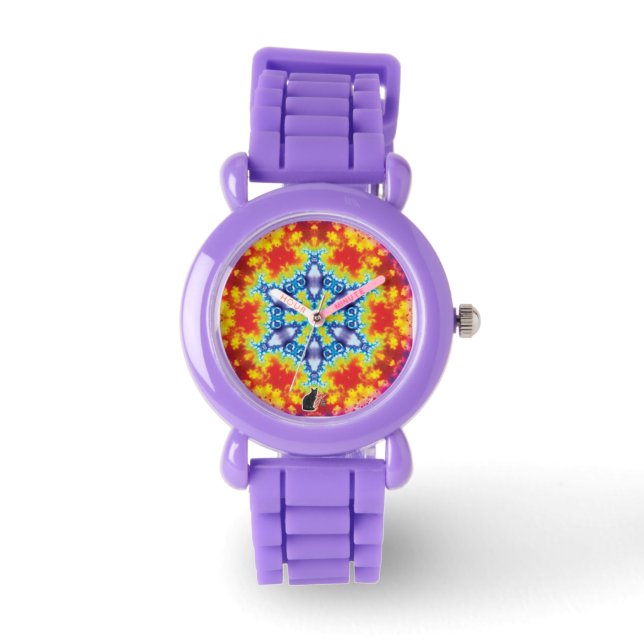 Sparky Kaleidoscope Horloge (Voorkant)