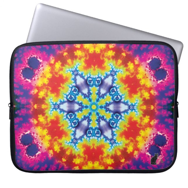 Sparky Kaleidoscope-laptophoes Laptop Sleeve (Voorkant)