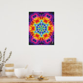 Sparky Kinetic Collage Kaleidoscoop Poster (Keuken)