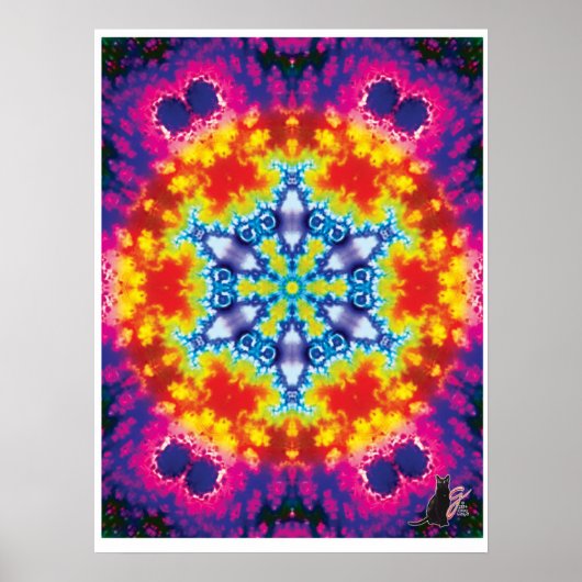 Sparky Kinetic Collage Kaleidoscoop Poster (Voorkant)