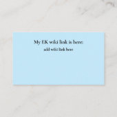 Sparky Visitekaartje (Achterkant)