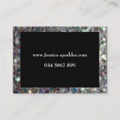 Sparkyl Colorful Silver Mosaic lijst Black Visitekaartje (Achterkant)