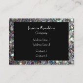 Sparkyl Colorful Silver Mosaic lijst Black Visitekaartje (Voorkant)