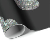 Sparkyl kleurig zilvermozaïekhartritme cadeaupapier (Rol Hoek)