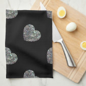 Sparkyl kleurig zilvermozaïekpatroon theedoek (Quarter Fold)