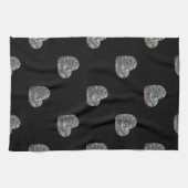 Sparkyl kleurig zilvermozaïekpatroon theedoek (Horizontaal)