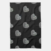 Sparkyl kleurig zilvermozaïekpatroon theedoek (Verticaal)