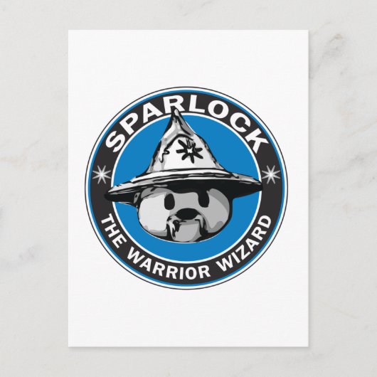 Sparlock de Tovenaar van de Warrior Briefkaart (Voorkant)