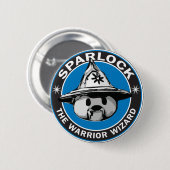 Sparlock de Tovenaar van de Warrior Ronde Button 5,7 Cm (Voorkant /achterkant)