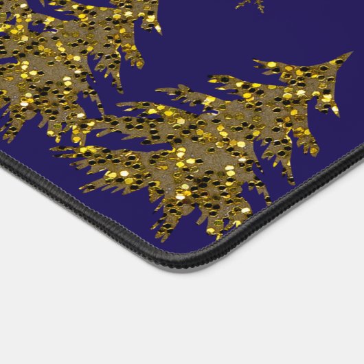 Sparly kerstboom, maan, sterren bureaumat (Hoek)