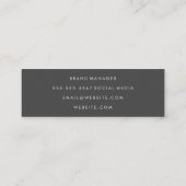 Sparping Script-tekst Mini Visitekaartje (Achterkant)