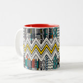 SPARRE gele Mok met tweetone koffie (Voorkant links)