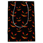 Sparrelende Jack O'Lantern gezicht Halloween patro Medium Cadeauzakje (Voorkant)