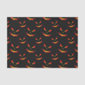 Sparrelende Jack O'Lantern gezicht Halloween patro Tissuepapier (Voorkant)