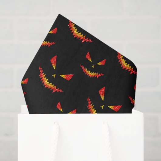 Sparrelende Jack O'Lantern gezicht Halloween patro Tissuepapier (Cadeauzakje)