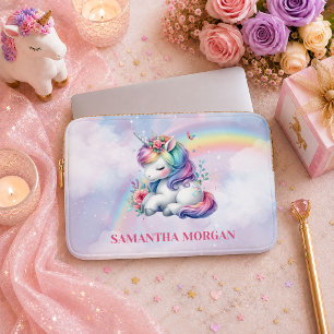 Sparrelende Pastel Eenhoorn Magische Dag Laptop Ho Sleeve