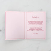 Sparrels Op De Cupcake met Liefdesgedicht Valentij Kaart (Binnen)