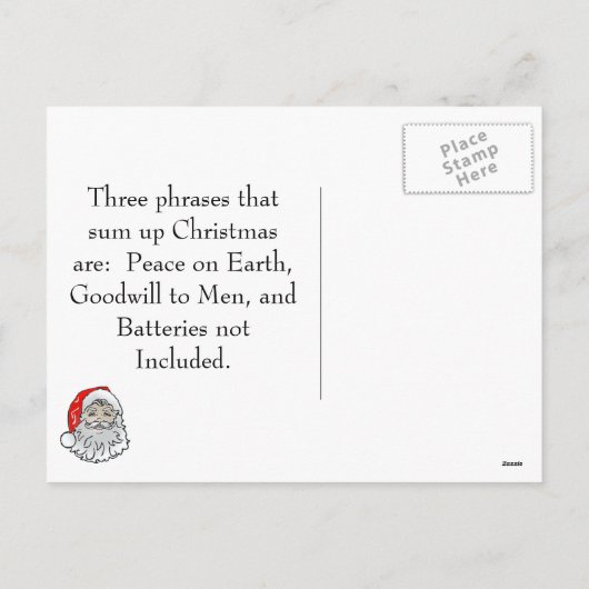 Sparren bomen blauw feestdagenkaart (Achterkant)