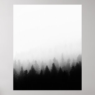 Sparrenbos in mist poster