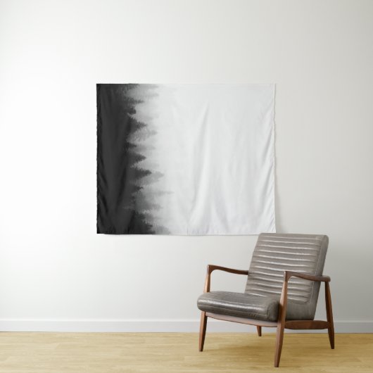 Sparrenbos in mist wandkleed (In Situ (horizontaal))