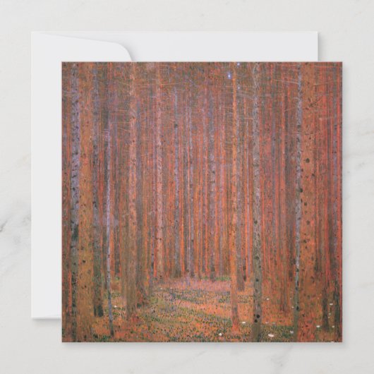Sparrenbos (van Gustav Klimt) Kaart (Voorkant)