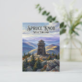 Sparrenknob West Virginia Briefkaart (Staand voorkant)
