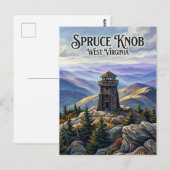 Sparrenknob West Virginia Briefkaart (Voorkant / Achterkant)